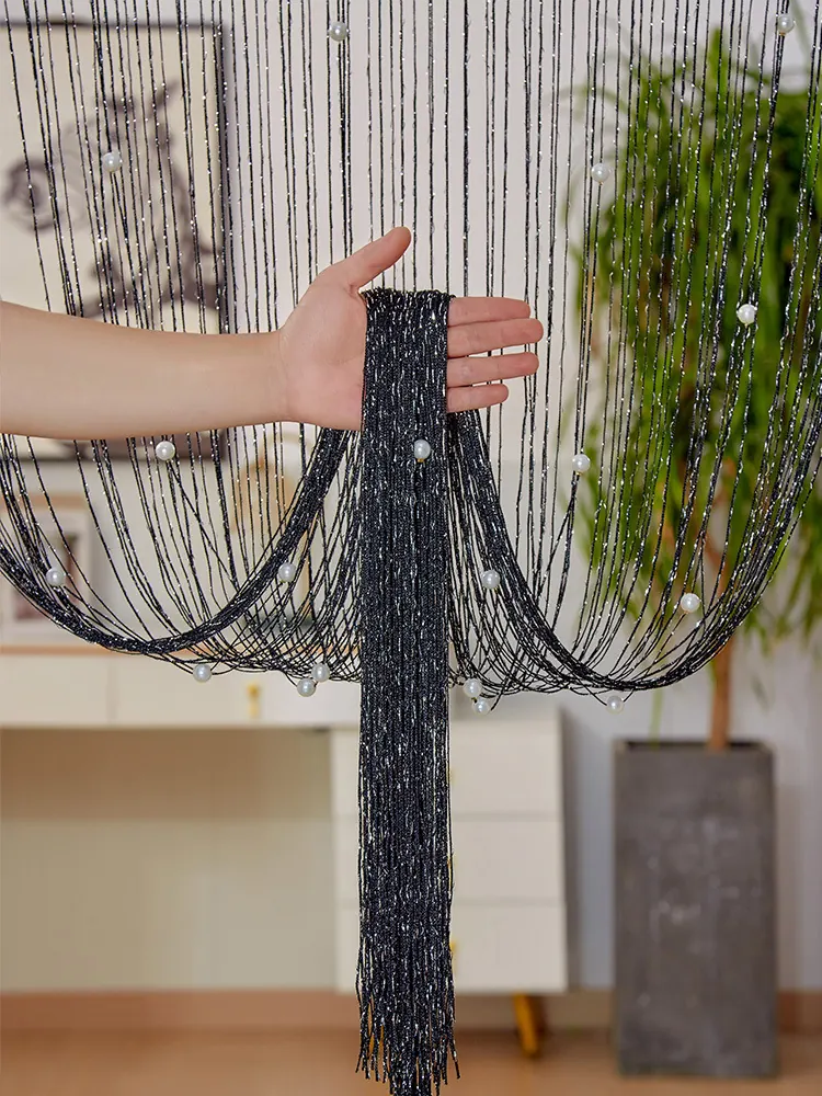 Faux Pearl Beaded Curtain Style 03 construction and application details 1