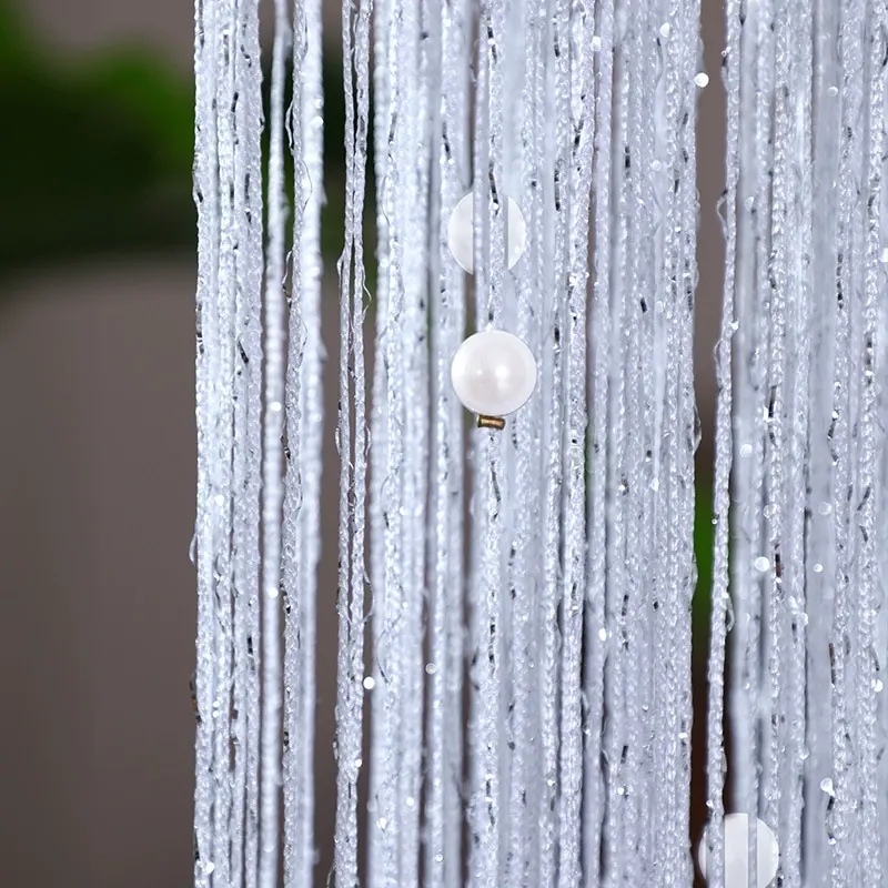 Faux Pearl Beaded Curtain Style 03 main product images 4