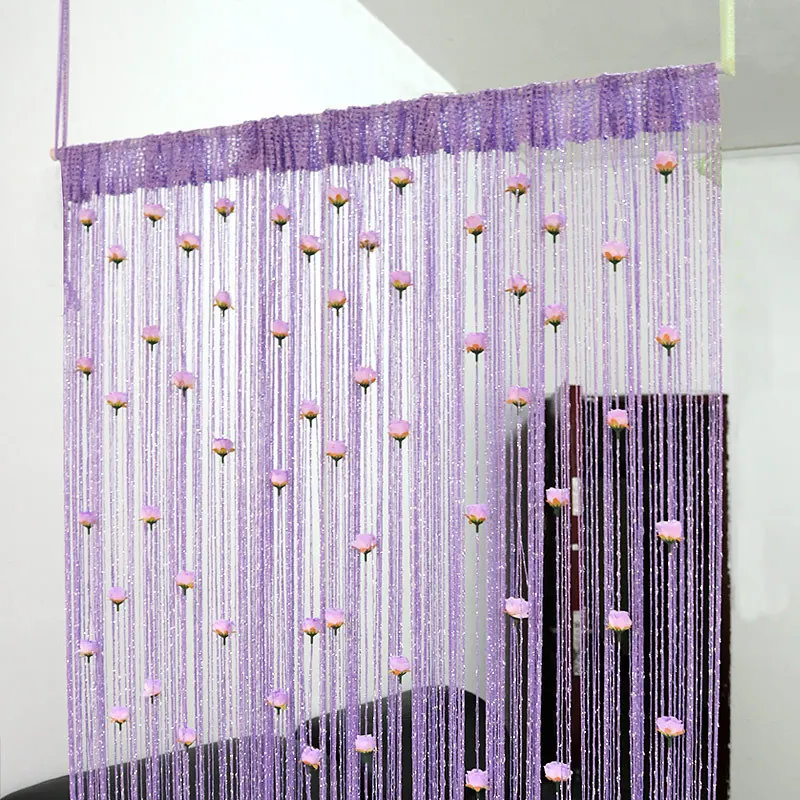 Linked Rose Flower String Curtain Style 02 construction and application details 1