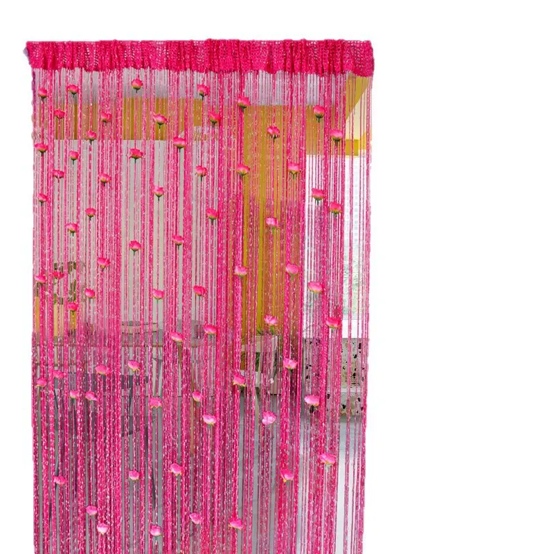Linked Rose Flower String Curtain Style 02 main product images 3