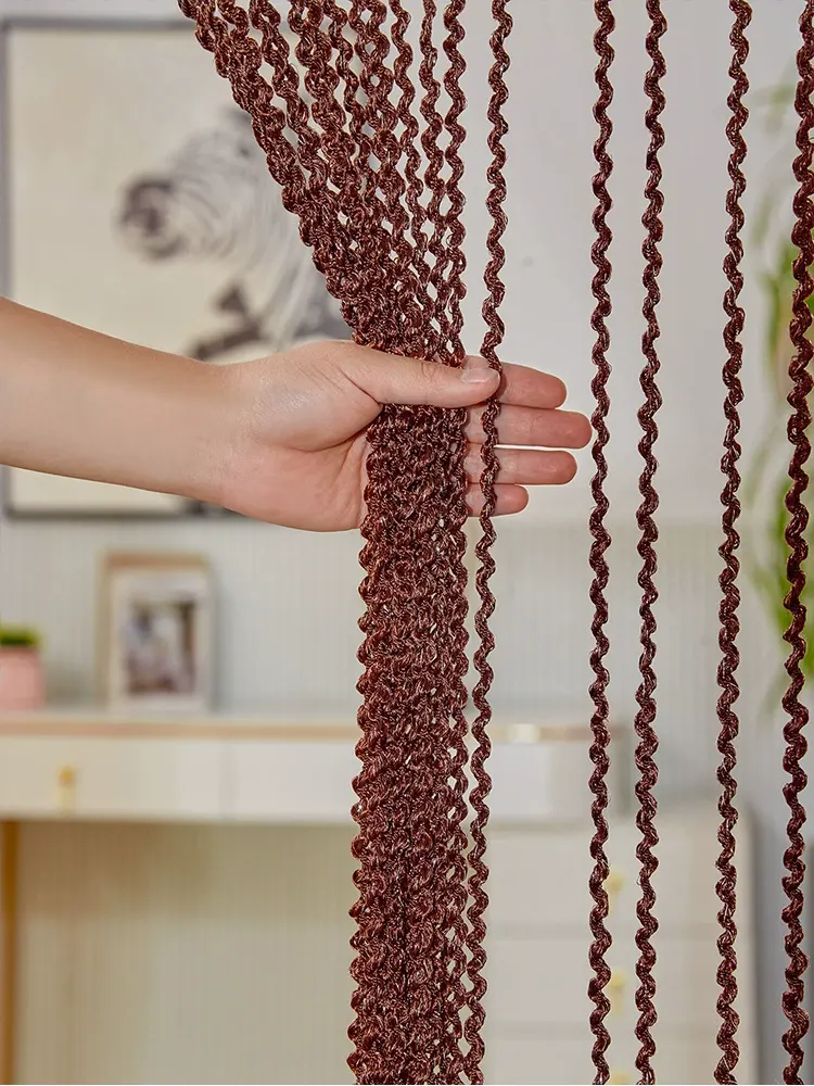 Spiral Textured String Curtain Style 02 main product images 3