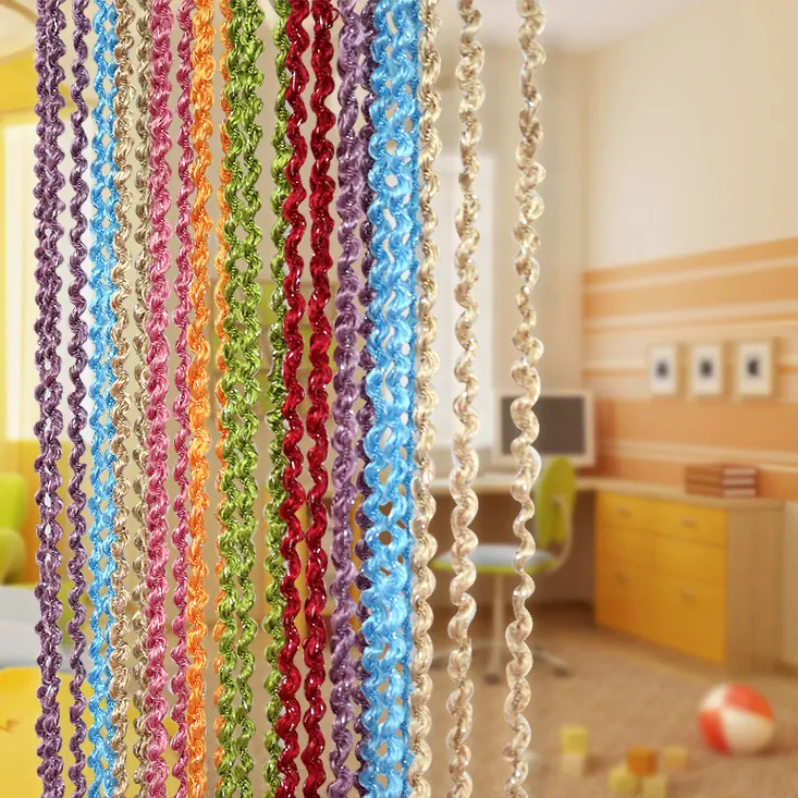 Spiral Textured String Curtain Style 03 construction and application details 1