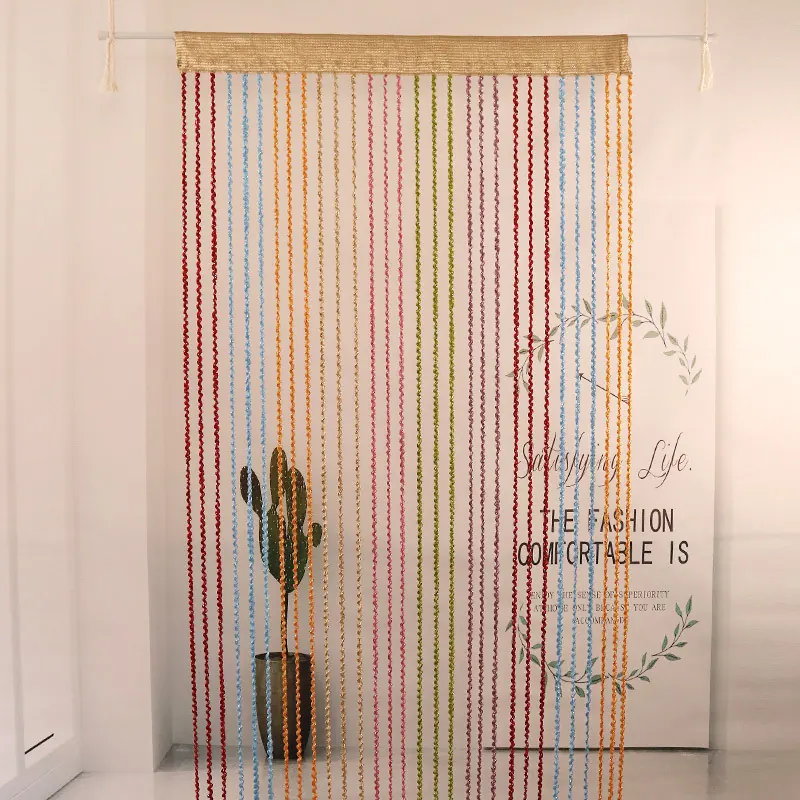 Spiral Textured String Curtain Style 03 construction and application details 5